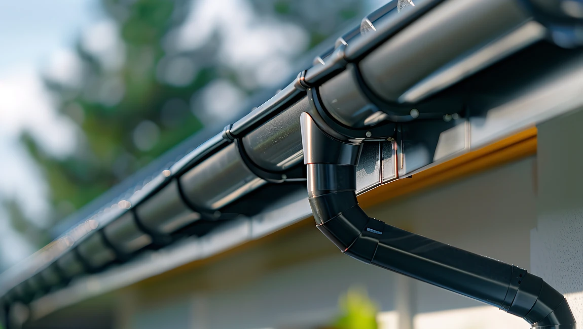 Durable and seamless gutters installed by J&J Roofing to protect Colorado Springs homes from seasonal weather challenges.